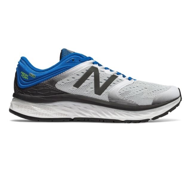Men's New Balance 1080 v8 Running Shoes - White/Black/Blue - NIB! | eBay